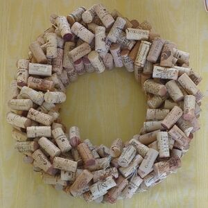 Wine Cork Wreath.